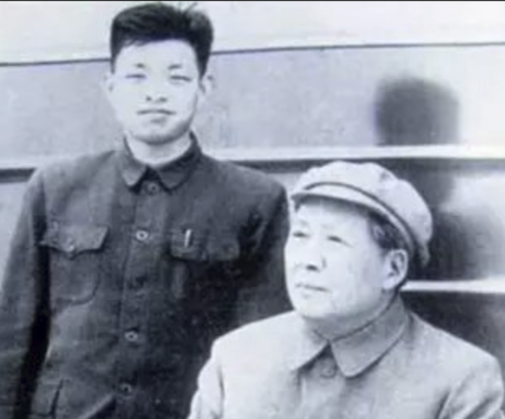 毛泽东与警卫战士陈长江